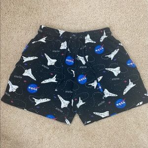 NASA pajama shorts